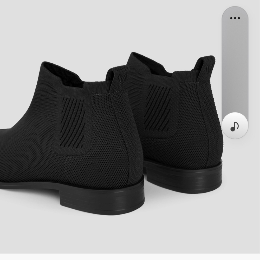 Vivaia Water-Resistant Black Knit Boots - Picture 3 of 6